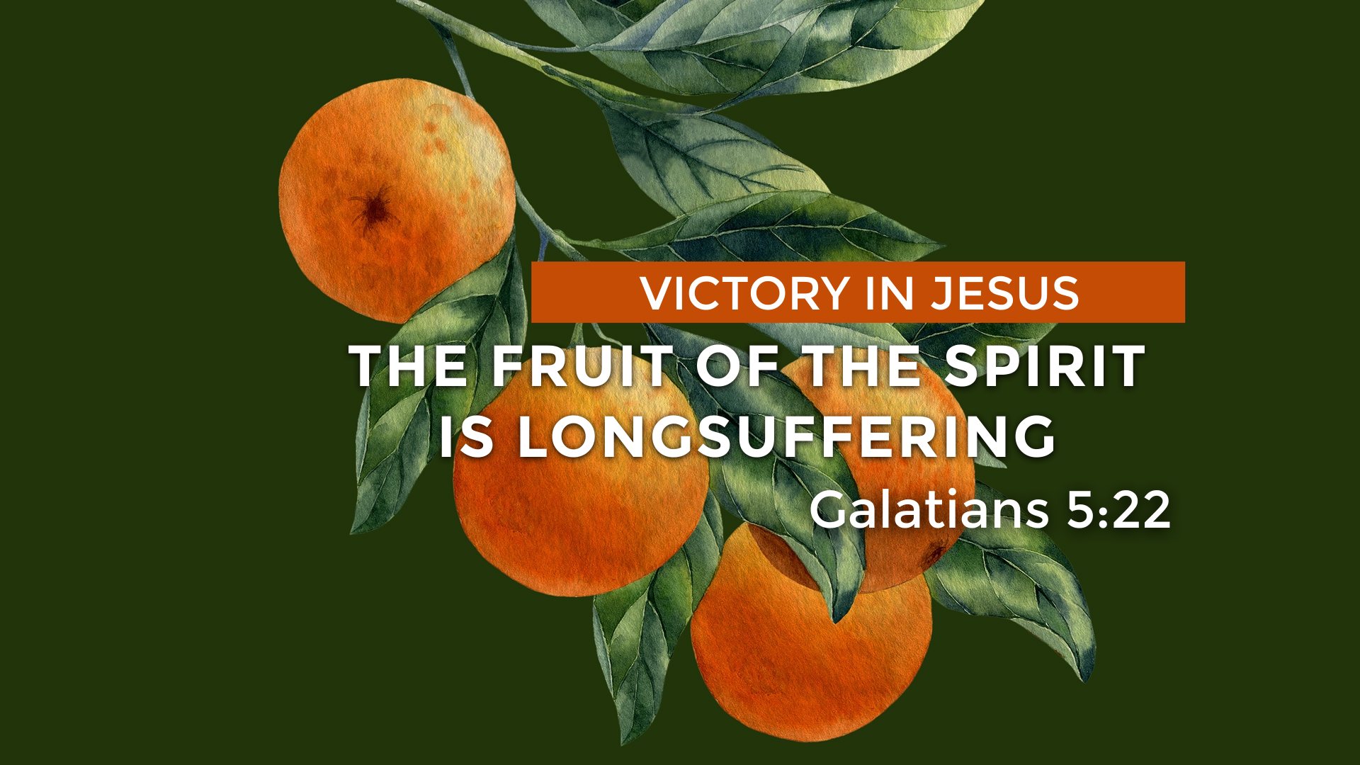 The Fruit of the Spirit is Longsuffering Faithlife Sermons