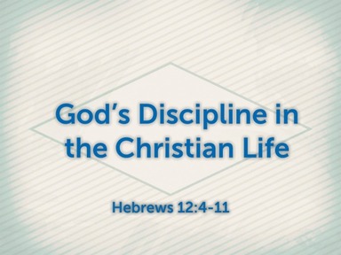 God's Discipline in the Christian Life