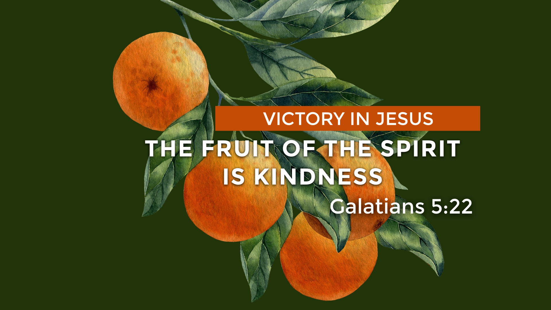 The Fruit Of The Spirit Is Kindness - Faithlife Sermons