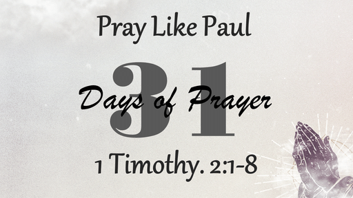 Pray Like Paul