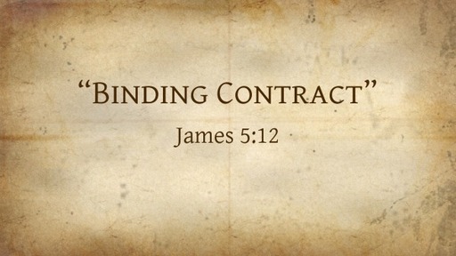 "Binding Contract"