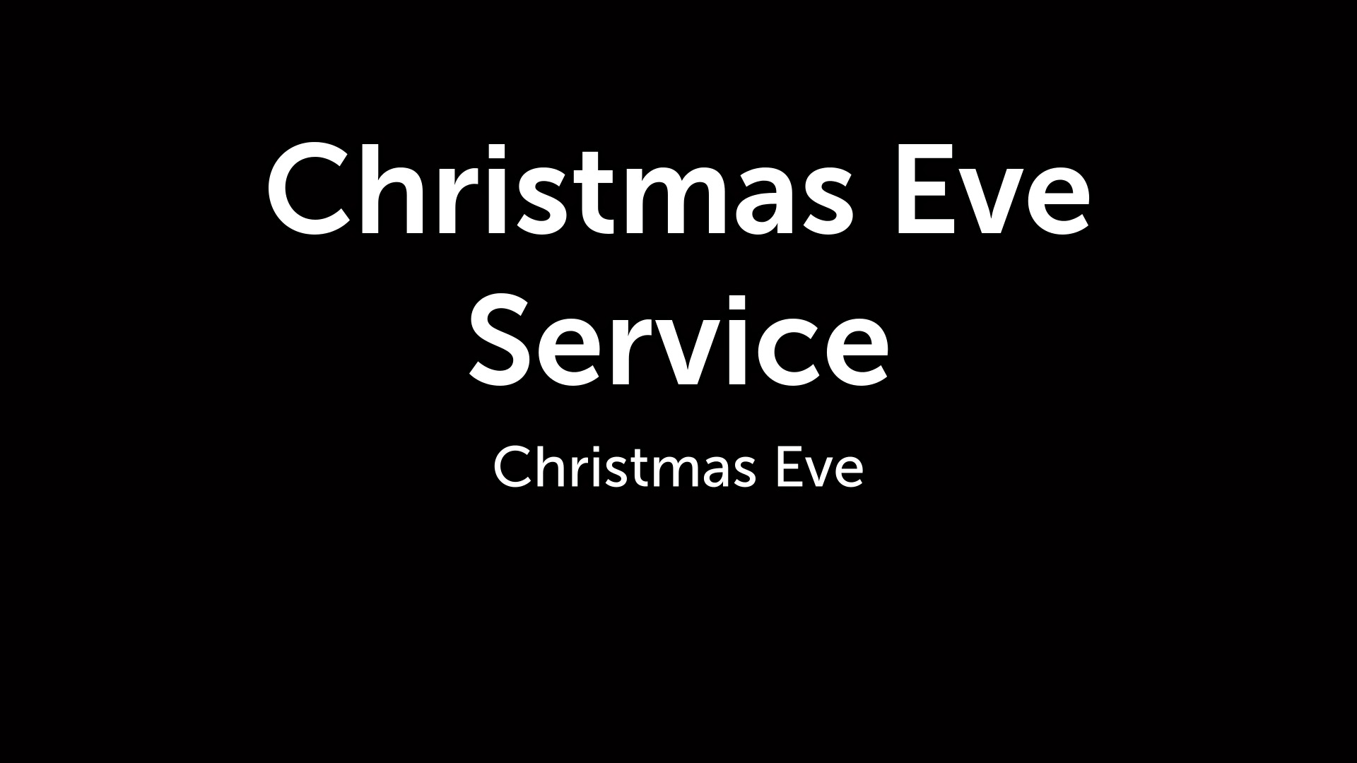 Christmas Eve Service - Logos Sermons