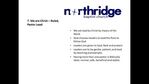 Who is Northridge Baptist Church and Why Do We Exist 