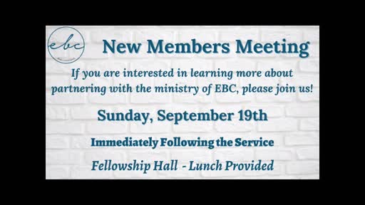 Sunday Morning Worship  8/29/21