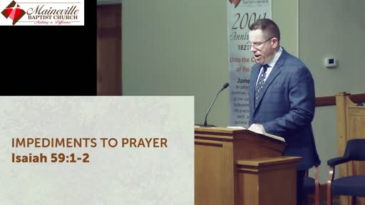 Impediments to Prayer