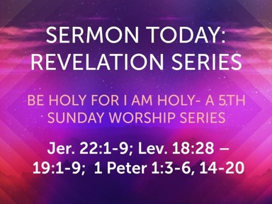 AUGUST Sunday Worship- REVELATION Series