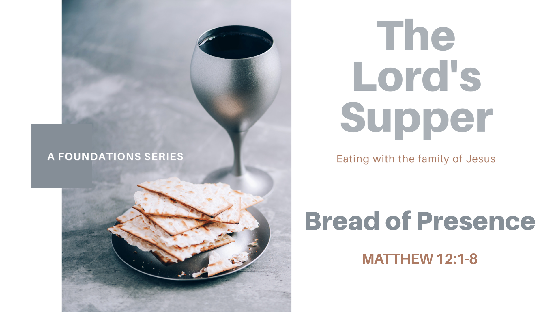 Bread of Presence - Logos Sermons