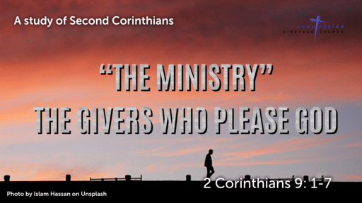 The Ministry - The Givers Who Please God