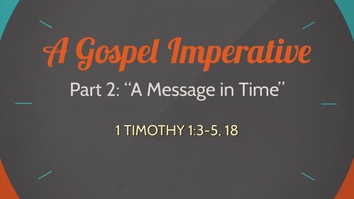 A Gospel Imperative