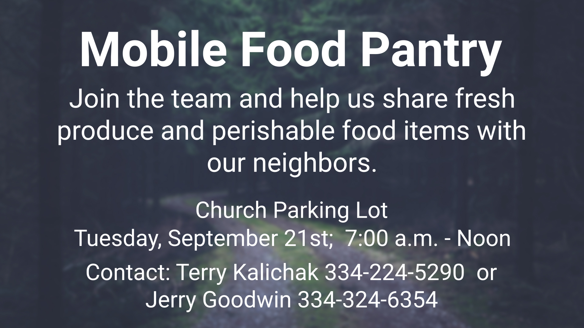 Mobile Food Pantry