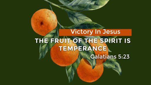 The Fruit Of The Spirit Is Temperance