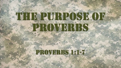 The Purpose of Proverbs