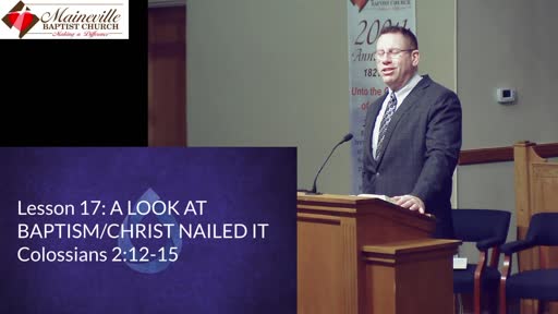 Colossians-Lesson 17-A Look at Baptism