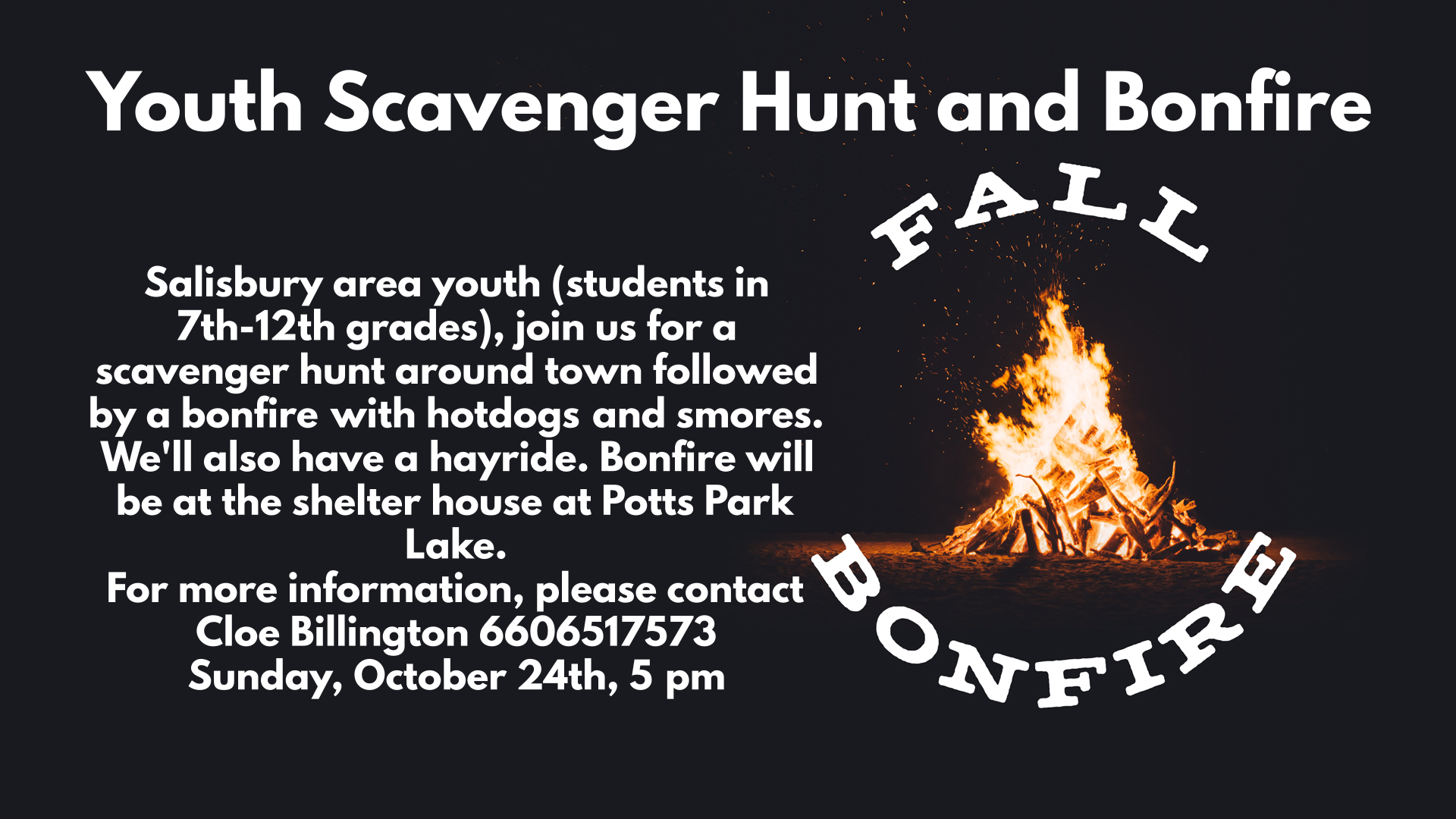 Youth Scavenger Hunt and Bonfire