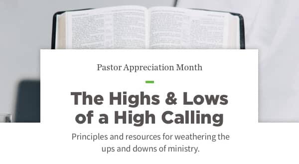 Principles and resources for weathering the ups and downs of ministry.