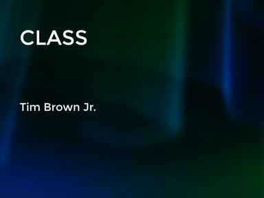 10.03.2021 Tim Brown Class