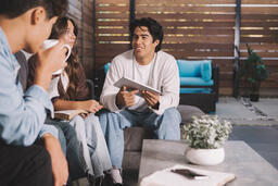 College Group Having Bible Study Together  image 2