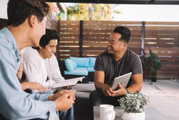 College Group Having Bible Study Together  image 2