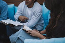 College Group Having Bible Study Together  image 4