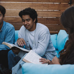 College Group Having Bible Study Together  image 1