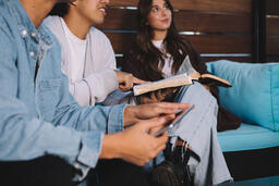 College Group Having Bible Study Together  image 3