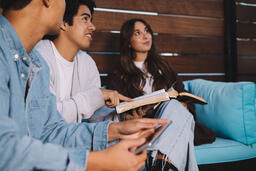 College Group Having Bible Study Together  image 1