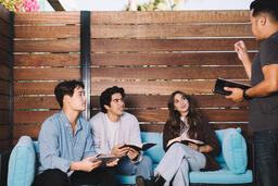 College Group Having Bible Study Together  image 5