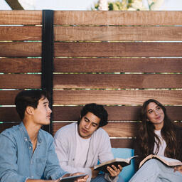 College Group Having Bible Study Together  image 4