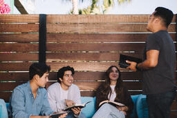 College Group Having Bible Study Together  image 16