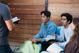 College Group Having Bible Study Together  image 5
