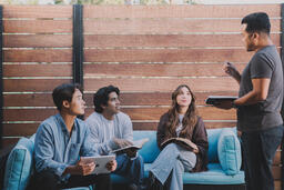 College Group Having Bible Study Together  image 3
