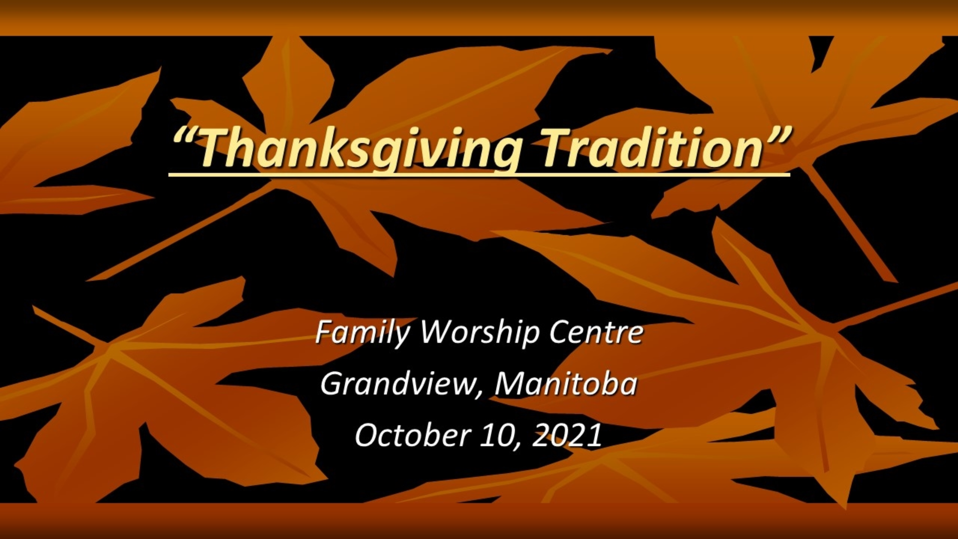 Thanksgiving Logos Sermons