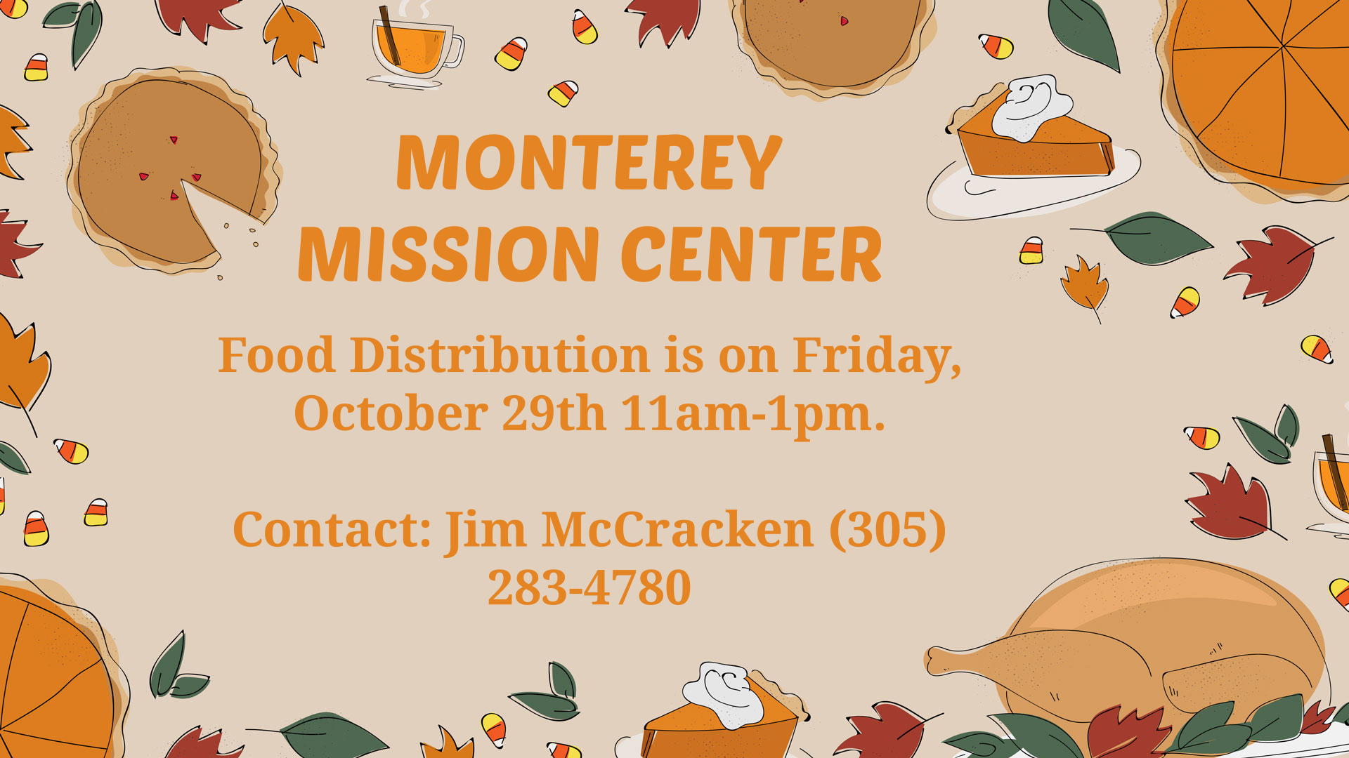 Monterey Mission Center - Food Distribution