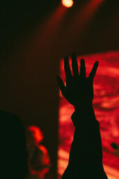 Hand Raised During Worship Service  image 3