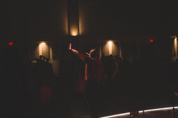 Worship Leader Singing and Worshipping on Stage  image 5