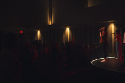 Worship Leader Singing and Worshipping on Stage  image 1