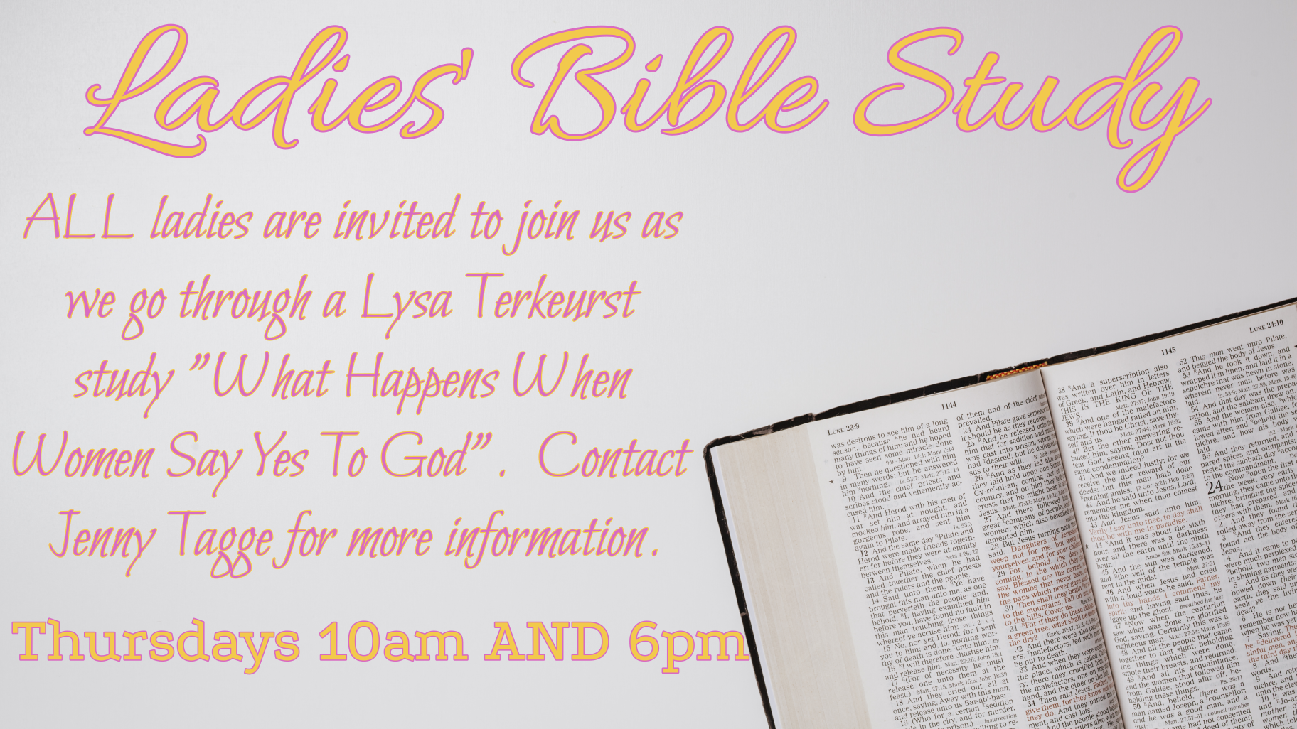 Ladies' Bible Study