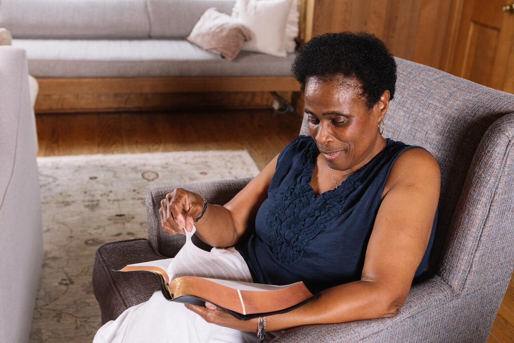 Senior Woman Reading the Bible large preview