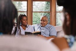 Married Couple Reading the Bible Together  image 1