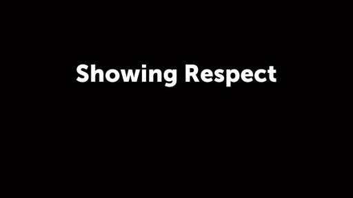 Showing Respect