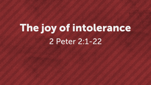 The joy of intolerance