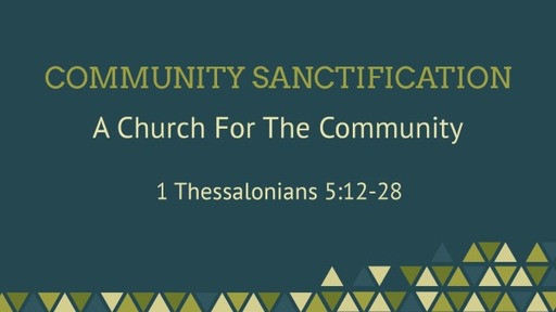 Community Sanctification