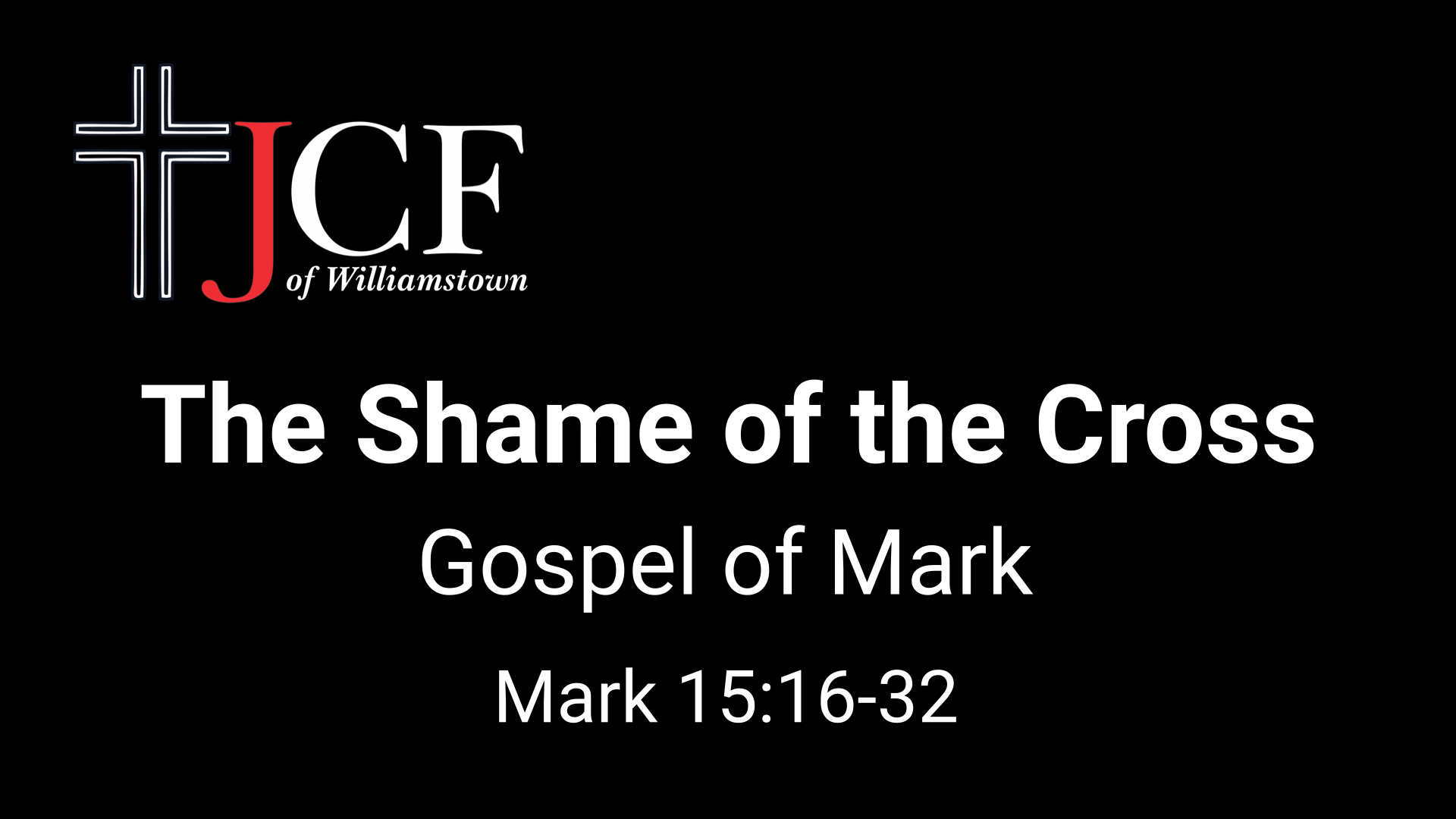 The Shame of the Cross - Logos Sermons