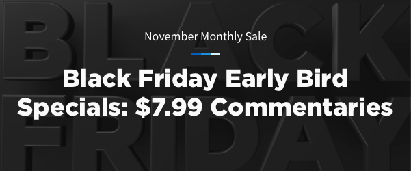 Black Friday savings: $7.99 commentaries