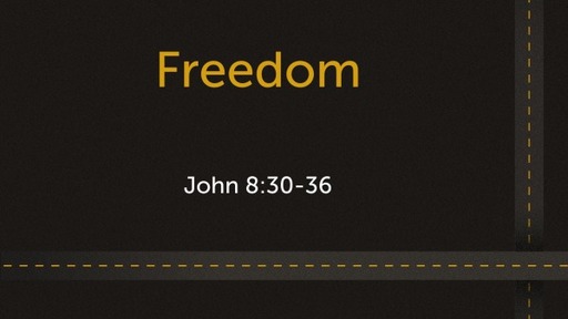Sunday November 7th, 2021 John 8:30-36 Truth and Freedom