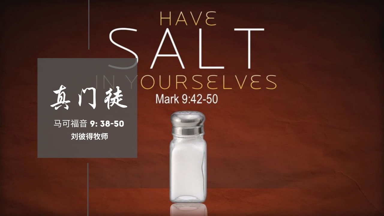 Mark 9.38-50 真门徒 - Logos Sermons