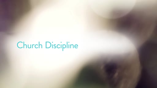 Church Discipline