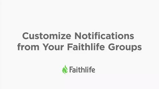 Customize Notifications From Your Group