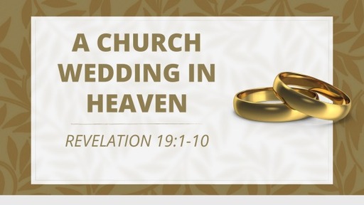 A Church Wedding In Heaven