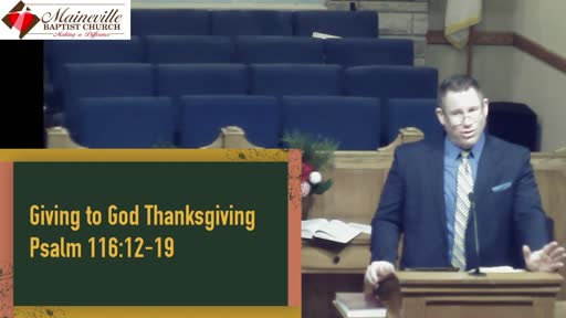 Giving God the Thanksgiving (Partial)